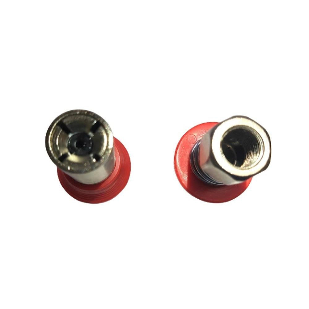 Trade Shop - Kit 2pz Ugello Accoppiatore Ingrassatore Pompa Grasso Autobloccante Molla 07442 -