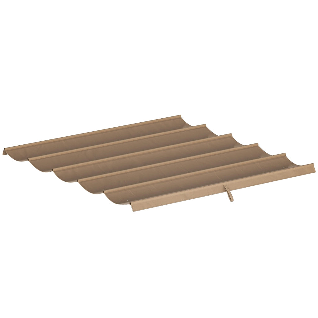 Tetto per Gazebo Pergola ¨C zephmum ¨C 250x255 cm, Marrone Chiaro, Poliestere