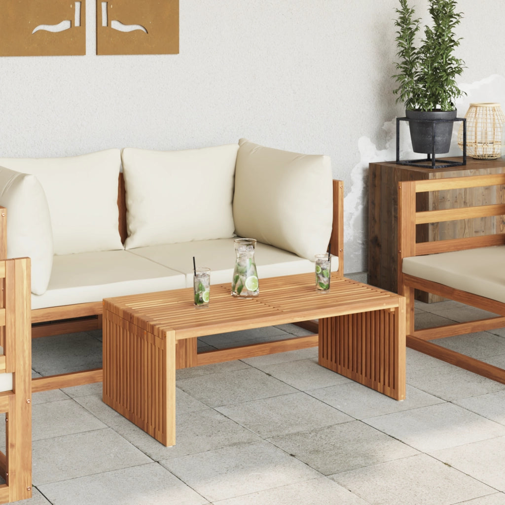 Tavolo Laterale da Giardino 90x49.7x36 cm Legno Massello Teak