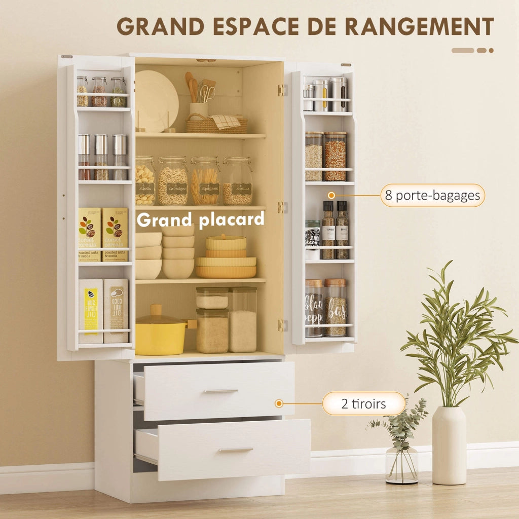 Credenza Cucina ¨C zephmum ¨C Bianco 60x40x159