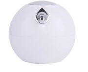 Dispensatore di sapone manuale 380 ml - Dispensatore di liquido per bagno/doccia - Design antileak - Bianco/ABS 11,3 x 11,3 x 10,5 cm