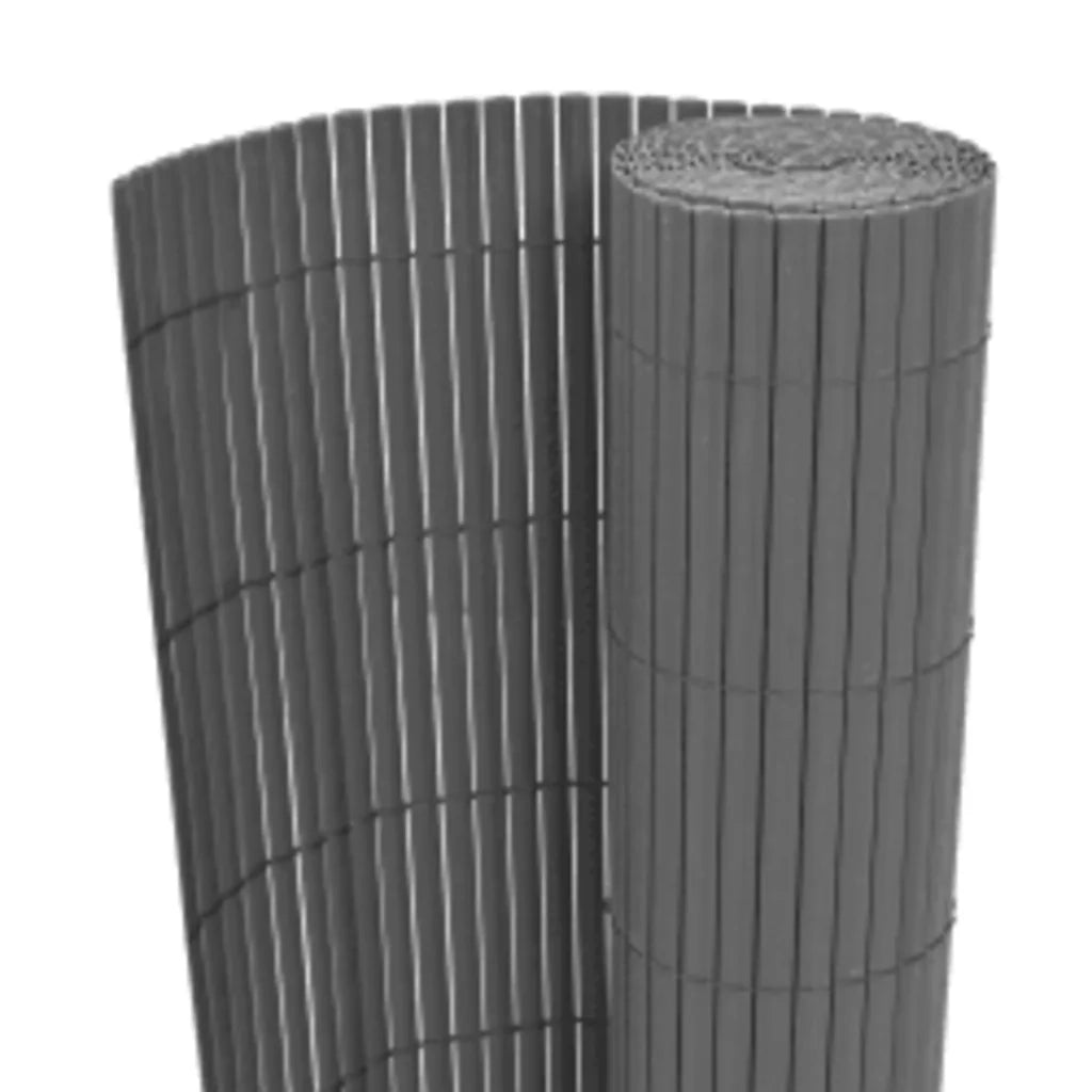 Recinzione da Giardino a Doppio Lato 90x400 cm Grigia 317150
