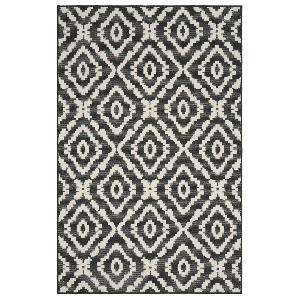 Tappeto da Area Naturale e Nero 200 x 290 cm PET 42043787