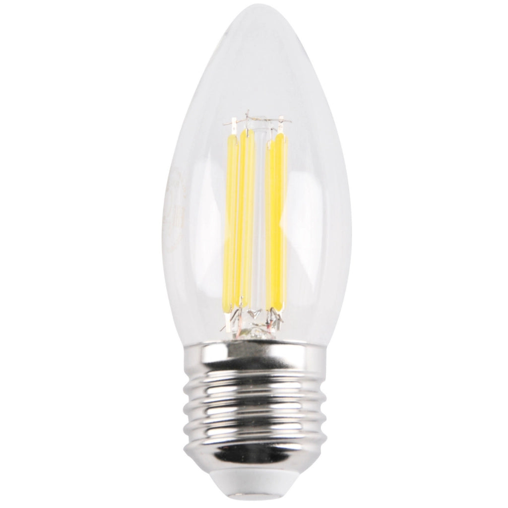 Lampadina LED Filament C37 E27 4,5W 4000K 550lm Clear Polux