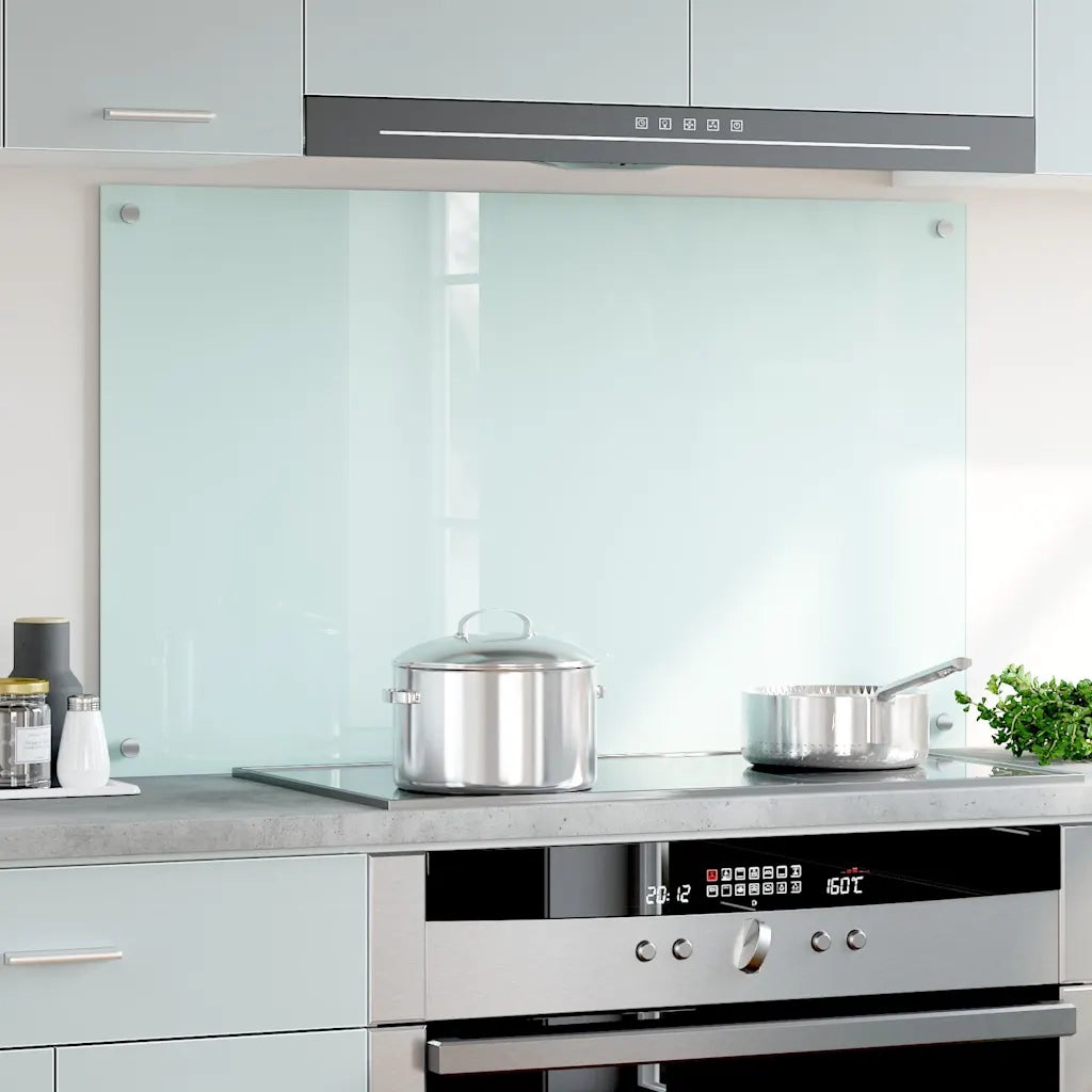 Paraschizzi per Cucina Color Latte 100x60 cm in Vetro Temperato CFW4592465