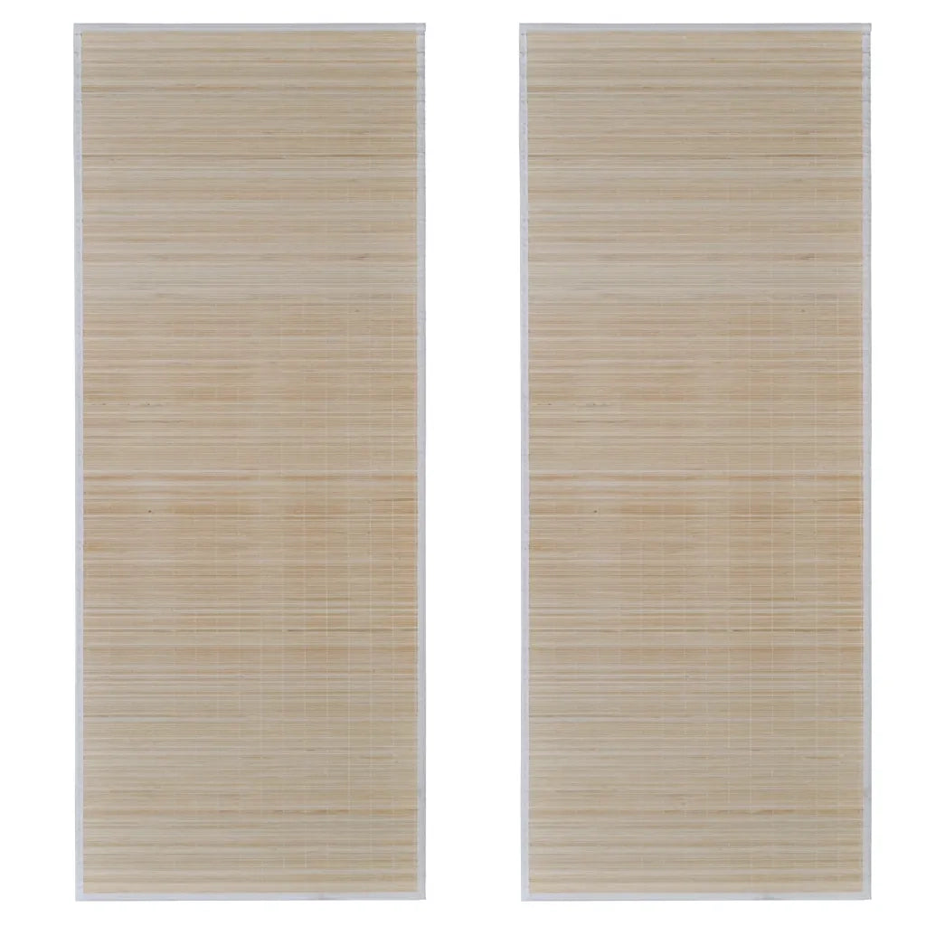 Tappeti Rettangolari in BambÃ¹ Naturale 2 pz 120x180 cm cod mxl 72880