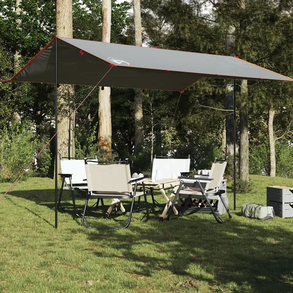 Telone da campeggio | Tenda da campo Grigio/Arancione 400x294 cm Impermeabile