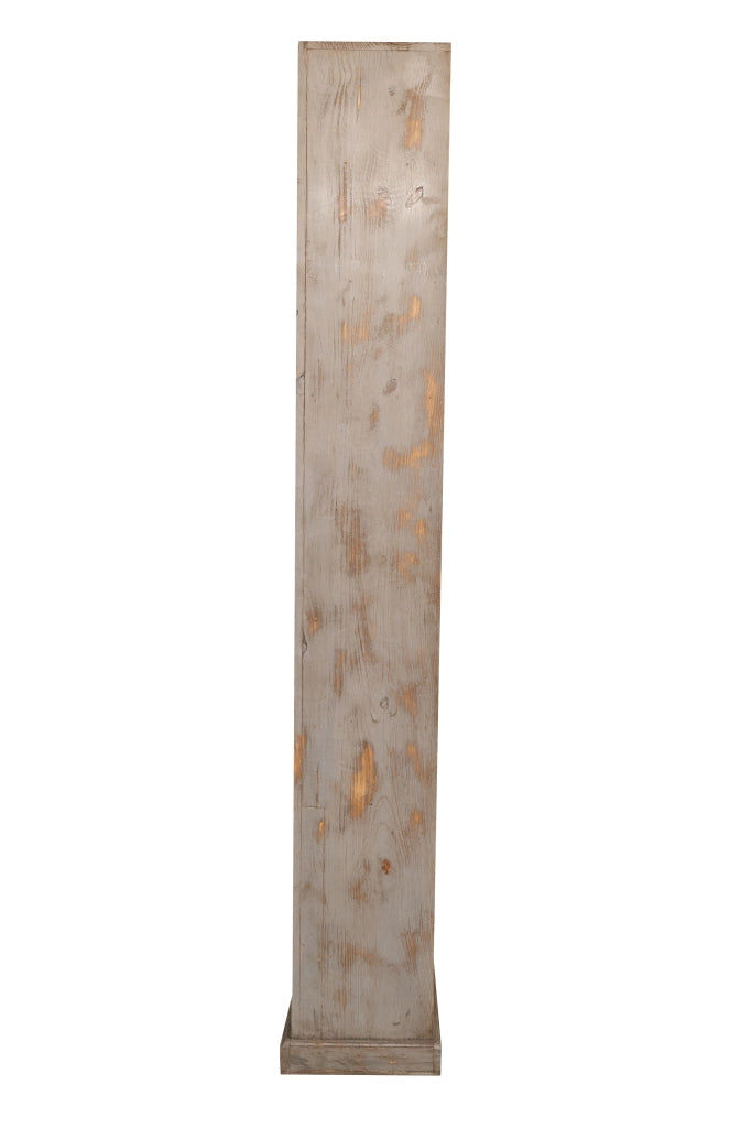 Biscottini Vetrina libreria in legno massello di rovere L154xPR33xH105 cm Imponente