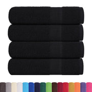 Asciugamani da bagno FROGN 4 pz | Teli per bagno Nero 100x150 cm 360 g/m2