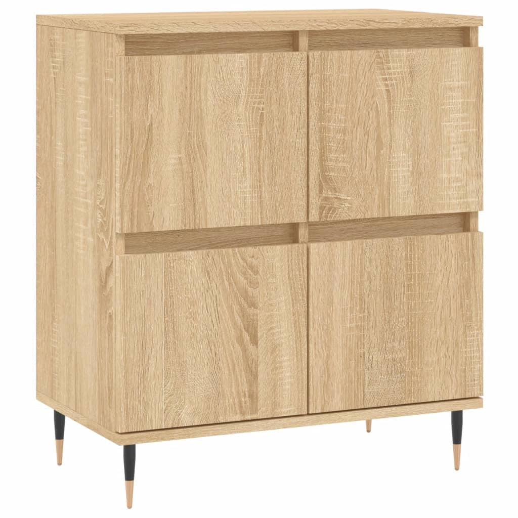 Buffet credenza cassettiera armadio mobile contenitore organizer per cucina soggiorno salotti 3 pezzi legno ingegnerizzato Sonoma marrone 02_0037113