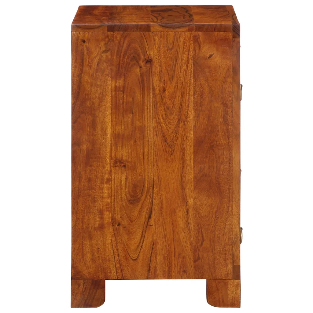 Credenza-Buffet-Armadio da cucina Multicolore 50x35x60 in Legno Massello di Acacia 531864