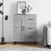 Credenza Grigio Cemento 69,5x34x90 cm in Legno Multistrato 830288
