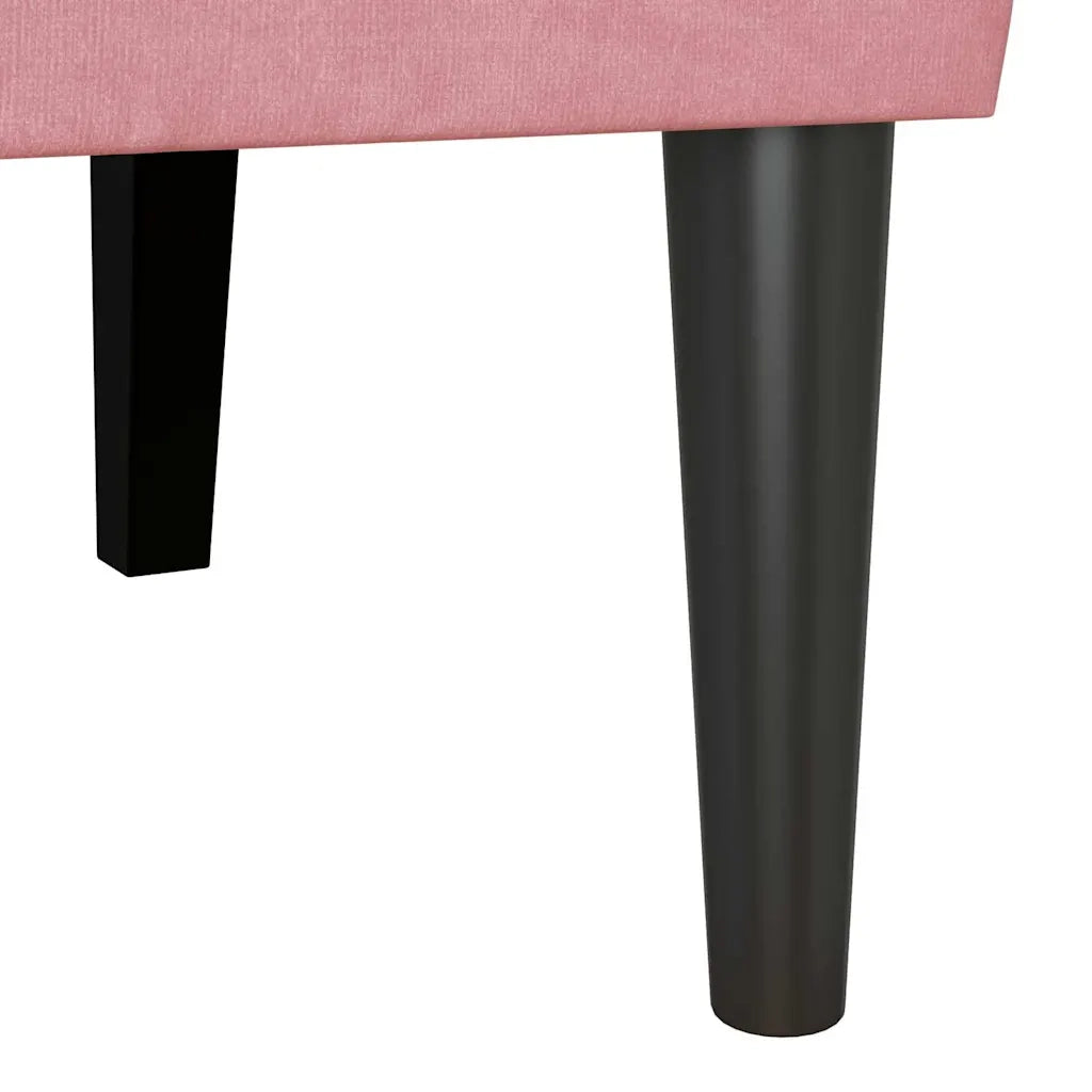 Panca Chesterfield Rosa 112 x 65,5 x 75 cm Velluto CFW6221305