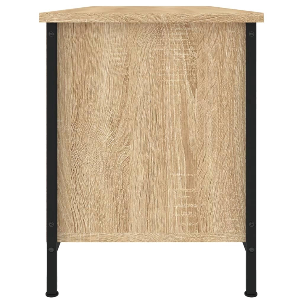 Mobile TV multimediale mensola TV credenza TV sala da pranzo soggiorno camera da letto rovere Sonoma 102 x 35 x 45 cm legno ingegnerizzato marrone 02_0027438