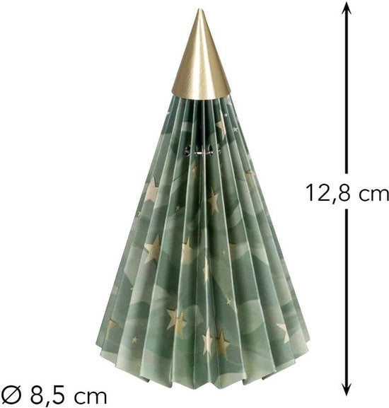 Albero di Natale magnetico | albero di Natale in acciaio | albero decorativo per Natale | 125 cm alto | Ø 85 cm (Design 3)