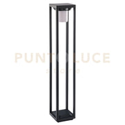 PALO LED KYOTO ANTRACITE 2,5W 300LM 4000K CON PANNELLO SOLARE E SENSORE  DI MOVIMENTO IP44 14,5X14,5X80CM
