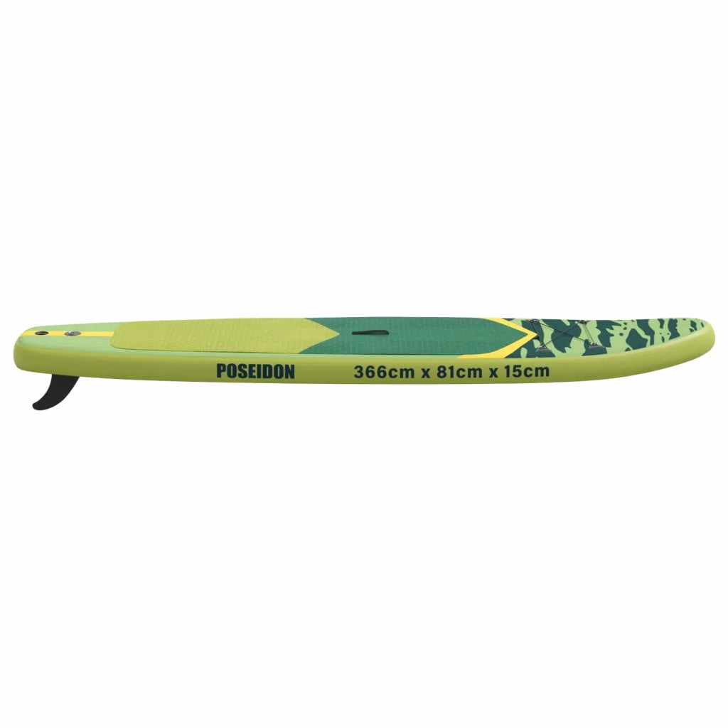 Tavola da Paddle Gonfiabile POSEIDON 366 x 81 x 15 cm Verde per 42039124