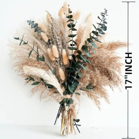 Decorazione con Pampas e Fiori Artificiali per Sala da Pranzo e Soggiorno