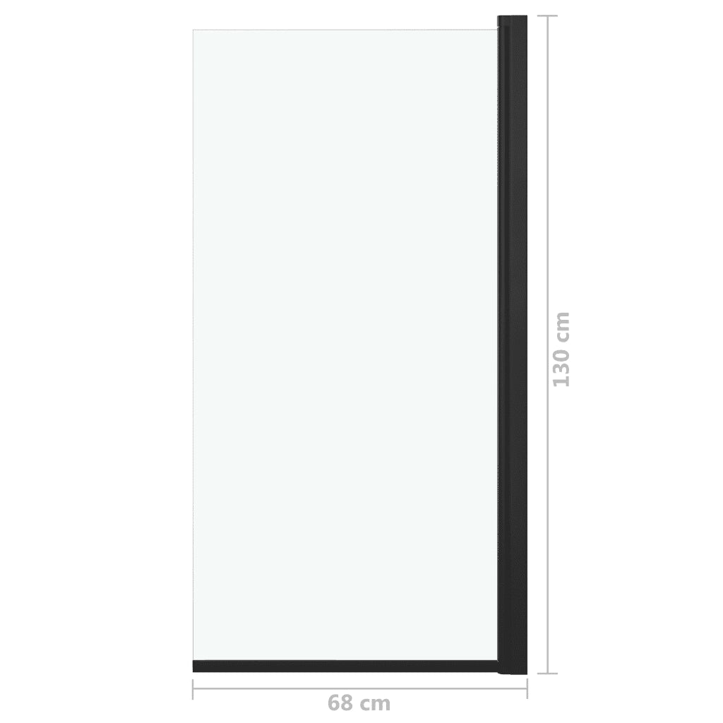 Box Doccia in ESG 68x130 cm Nero 147192