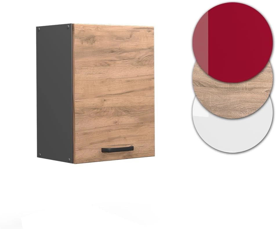 Pensile da cucina R-Line, Quercia dorata, 45 cm, per la libera combinazione all'interno di sistemi cucina modulari