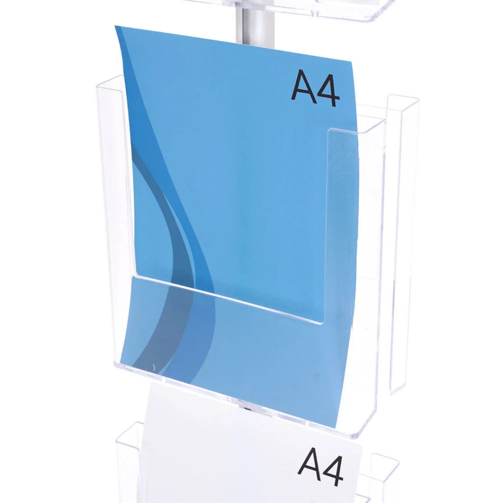 Porta depliant espositore formato A4 - Bifacciale