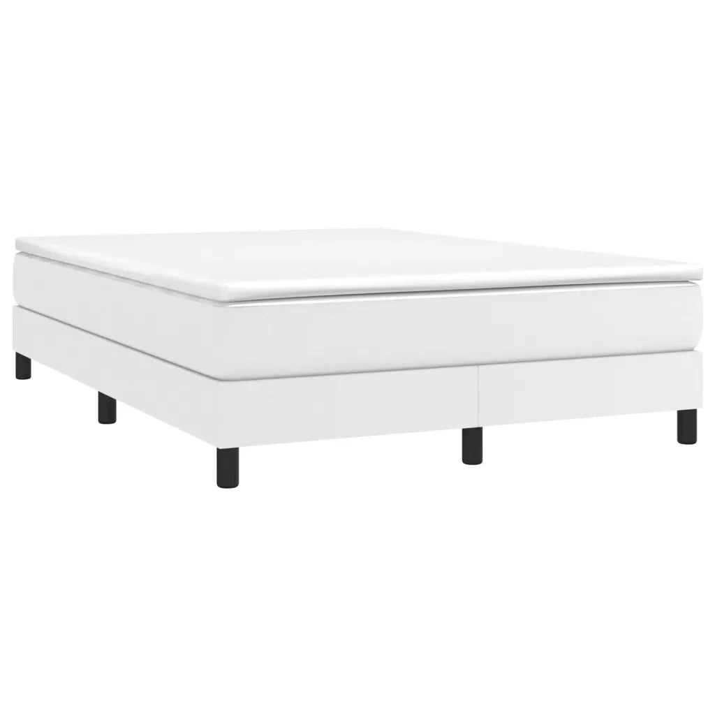 Giroletto a Molle con Materasso Bianco 140x190 cm in Similpellecod mxl 75897