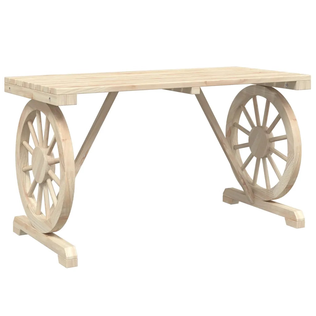 Set da Pranzo da Giardino 3 pz in Legno Massello di Abete