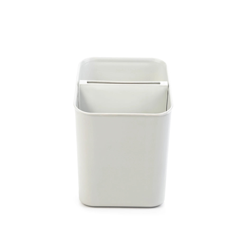KADAX Scolaposate Organizer per utensili, contenitore in plastica bianca