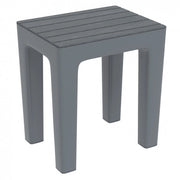SGABELLO WOODY 38X29XH41CM GRIGIO EFFETTO LEGNO