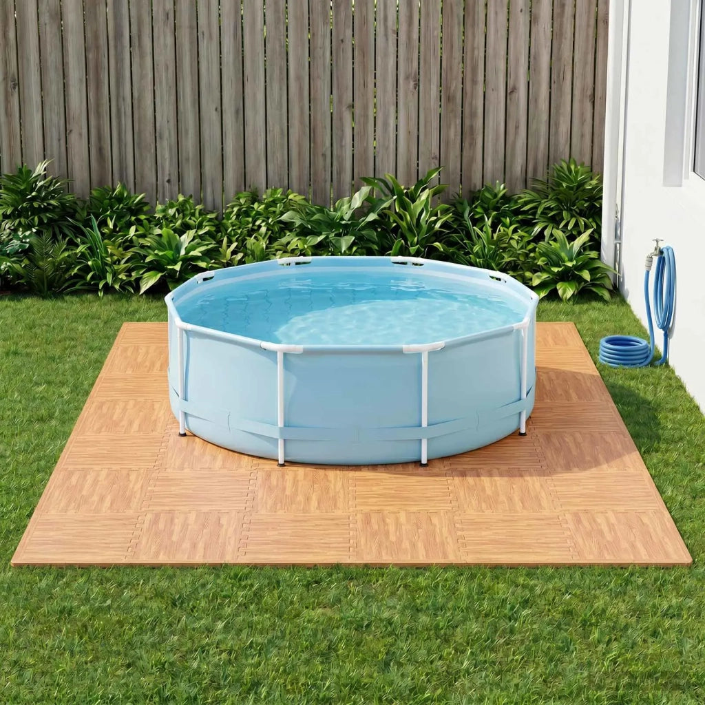 Tappetino per piscina 40 pcs legno 14,4 m² Schiuma EVA 3433283