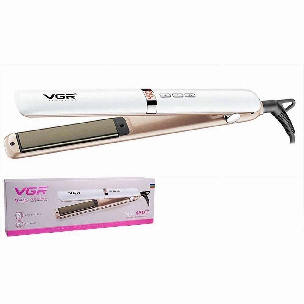 Trade Shop - Piastra Capelli Professionale Vgr V-522 | Hair Styler Parrucchiere Shop Led -