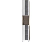 Organizzatore per la Camera da Bagno Alta - Risoluzione del Problema di Elevazione del Water Closet - Organizzatore Moderno per la Camera da Bagno - Armadio per la Camera da Bagno - Finitura in Rovere - 33 x 191 x 31 cm