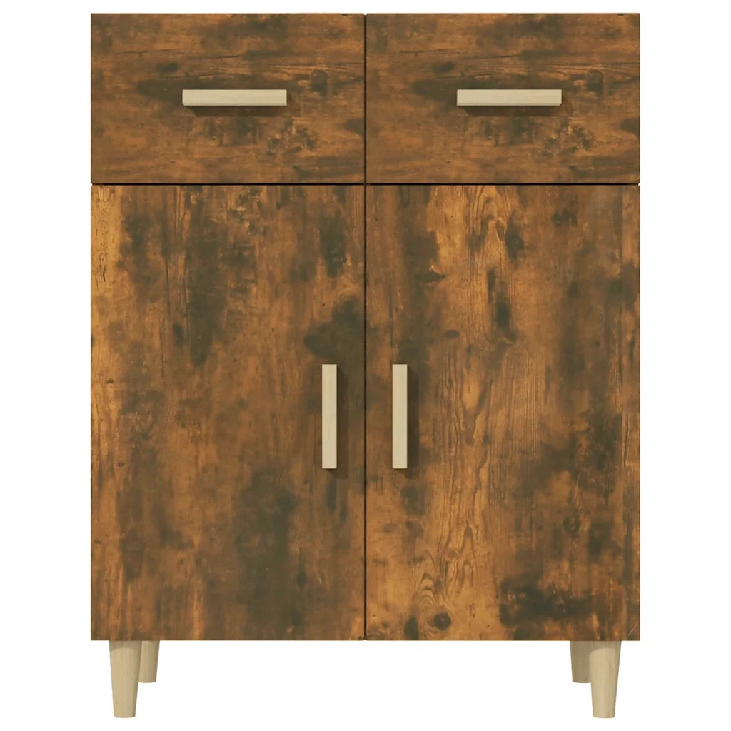 Credenza | Madia | Buffet da pranzo | Armadio da pranzo Rovere Fumo 69,5x34x89 cm in Legno Multistrato