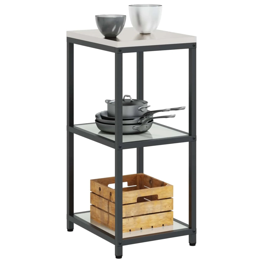 Stoccaggio in cucina Argento 40 x 50 x 92 cm Acciaio 874973