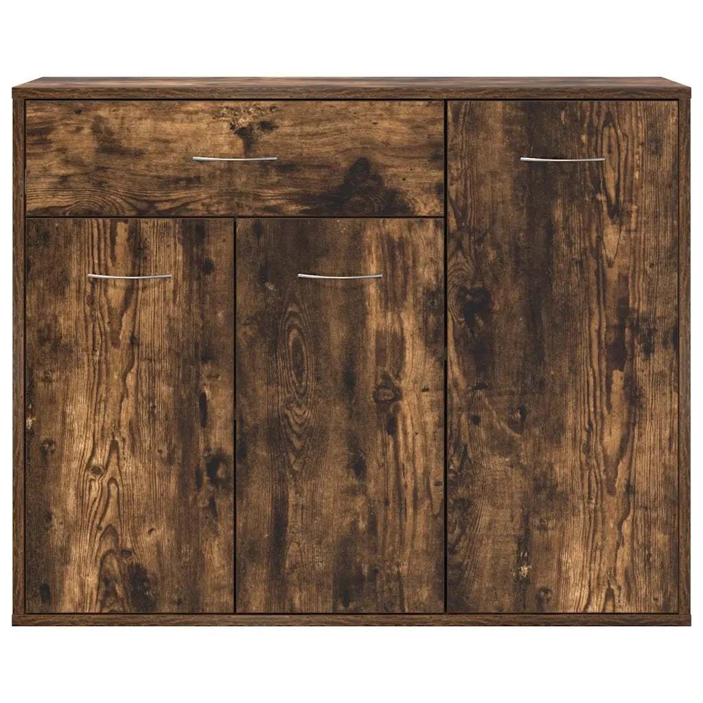 Credenza-Buffet-Armadio da cucina Rovere Fumo 88x30x70 cm in Legno Ingegnerizzato