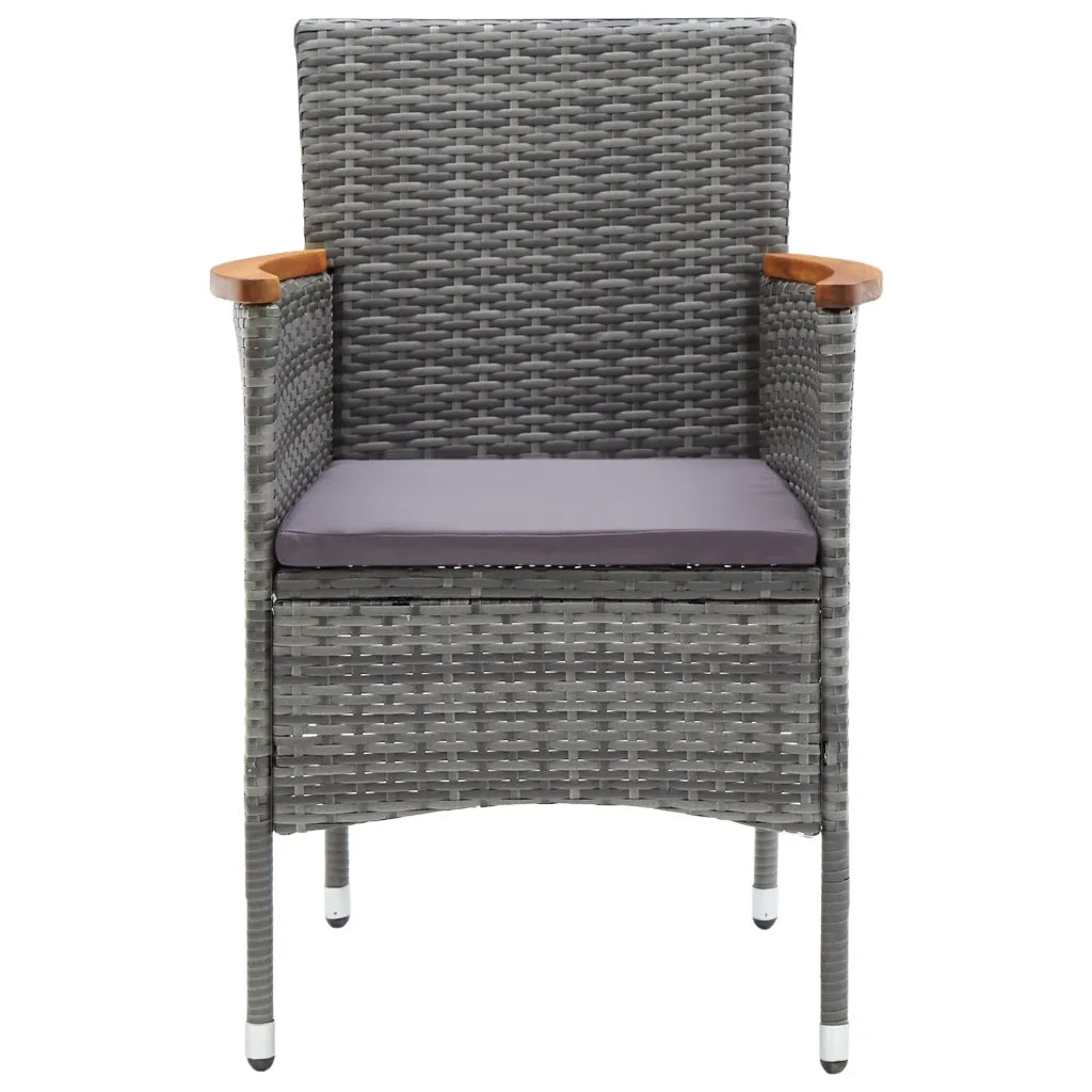 Set Mobili da Pranzo per Giardino 3 pz | Set Salotto da Giardino Grigio