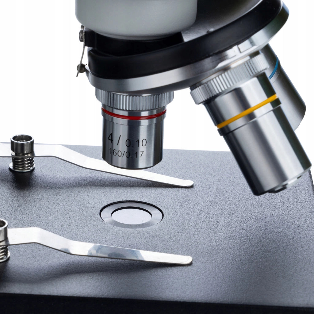 Mikroscopio Biologico Uran Pro MBUP – Testa Monoculare Inclinata 45° | Ottica di Alta Qualità