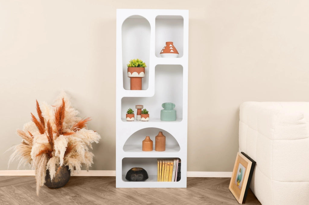 Libreria in legno "Venüs" 60 x 32 x 150 cm - Bianco