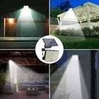 2 Pezzi Faro LED Faretto Lampada Solare da Esterno con Sensore di Movimento