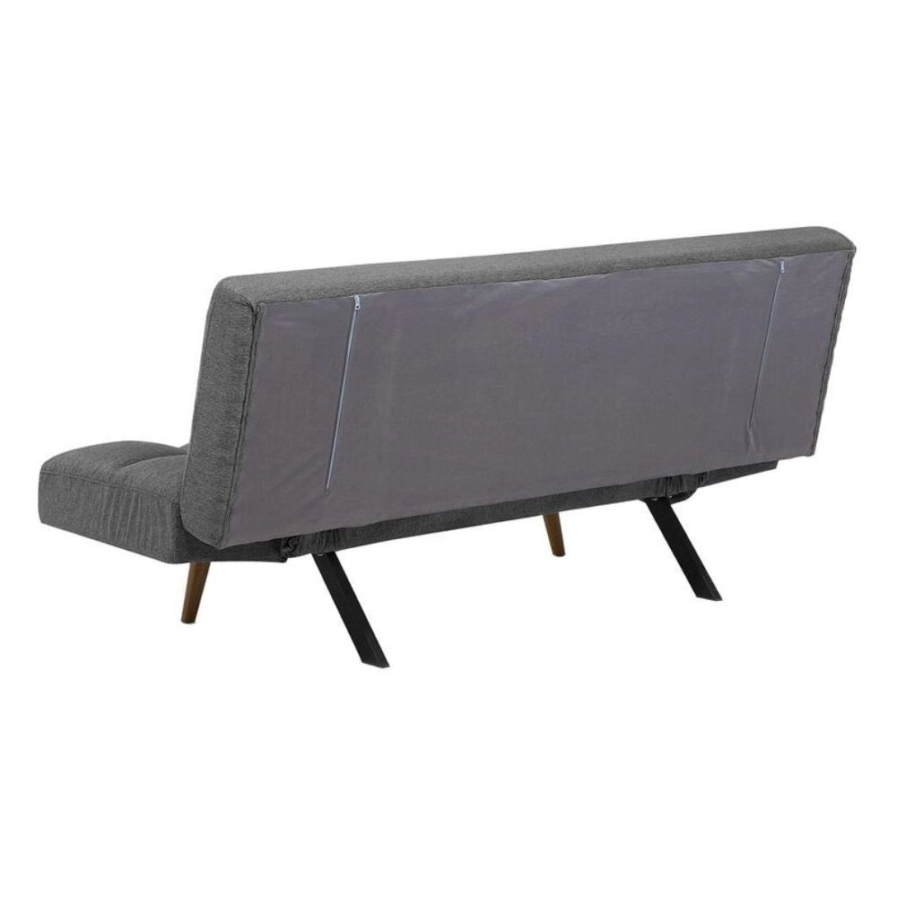 Divano con funzione letto e braccioli reclinabili Dube 181x81x86h colore grigio