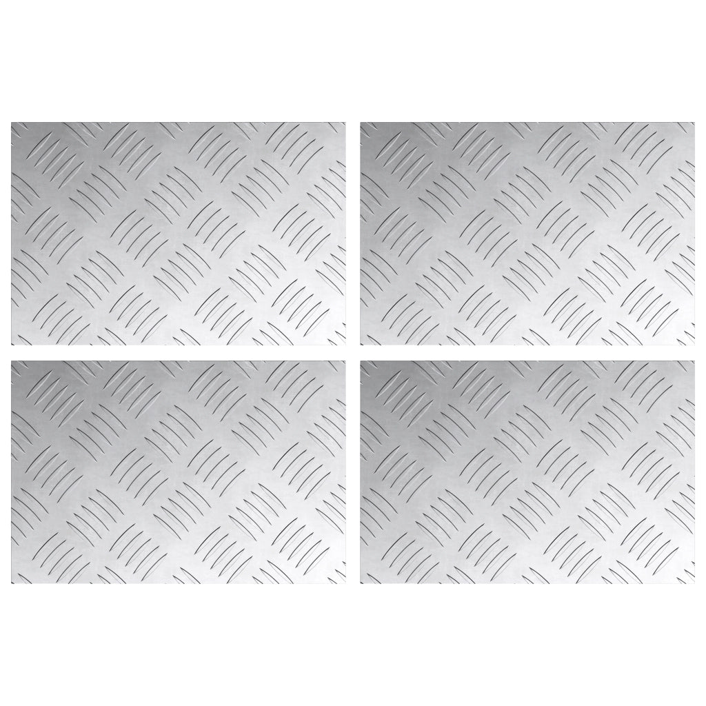 Piani in Alluminio Antiscivolo 4 pz 30x20 cm