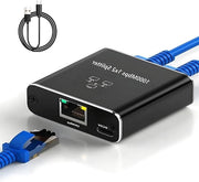 Riduttore Ethernet Gigabit 1000 Mbit/s RJ45 per Computer e Router - Collegamento per Set-top Box e TV Digitale