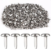 Clip metalliche per progetti di fai da te - 600 pezzi - Rondi - Colorati in rame - Scrapbooking e articoli per ufficio - 12 x 8 mm - Colorati in argento