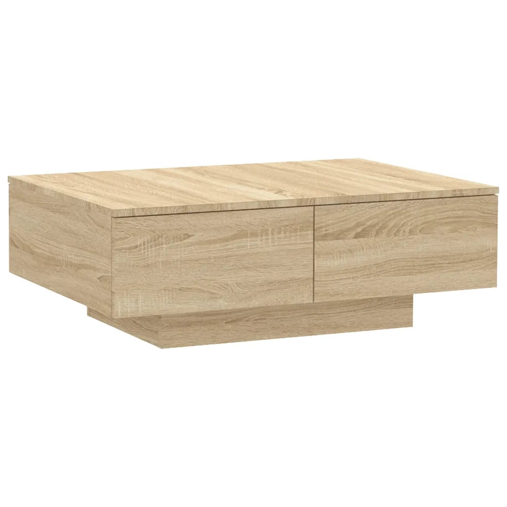 Tavolino da CaffÃ¨ Rovere Sonoma 90x60x31 cm in Truciolato cod mxl 14824