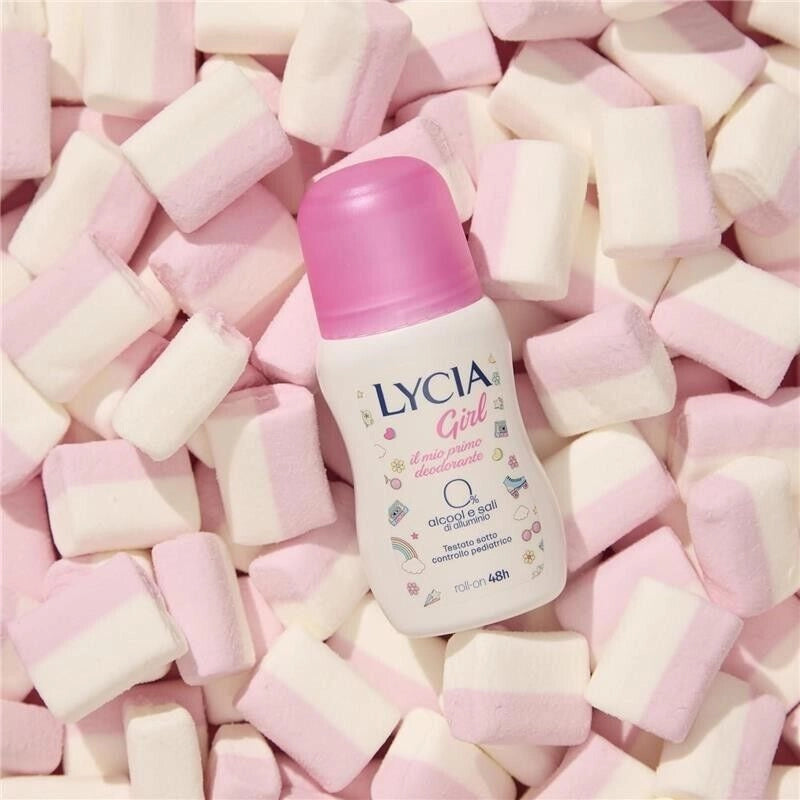 LYCIA DEODORANTE ROLL ON GIRL PER BAMBINE E RAGAZZE DERMATOLOGICAMENTE TESTATO SOTTO CONTROLLO PEDIATRICO 50 ML