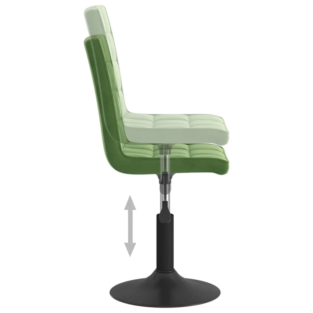 Sedie da Pranzo Girevoli 2 pz Verde Scuro in Velluto 3089303