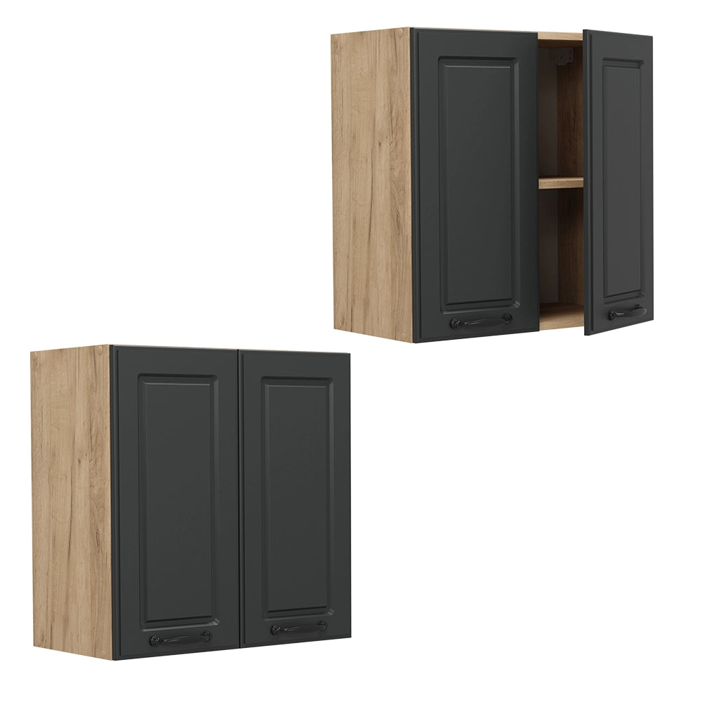 Vicco Pensile da cucina Antracite casa di campagna 60 cm