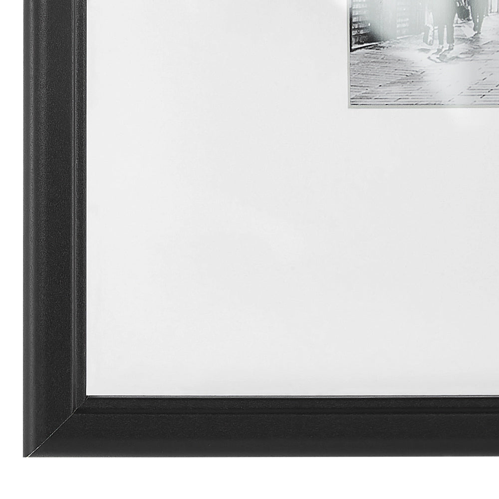 Set di 7 foto incorniciate nere varie misure Modern Passpartout Decorazione da parete Gallery Ganci