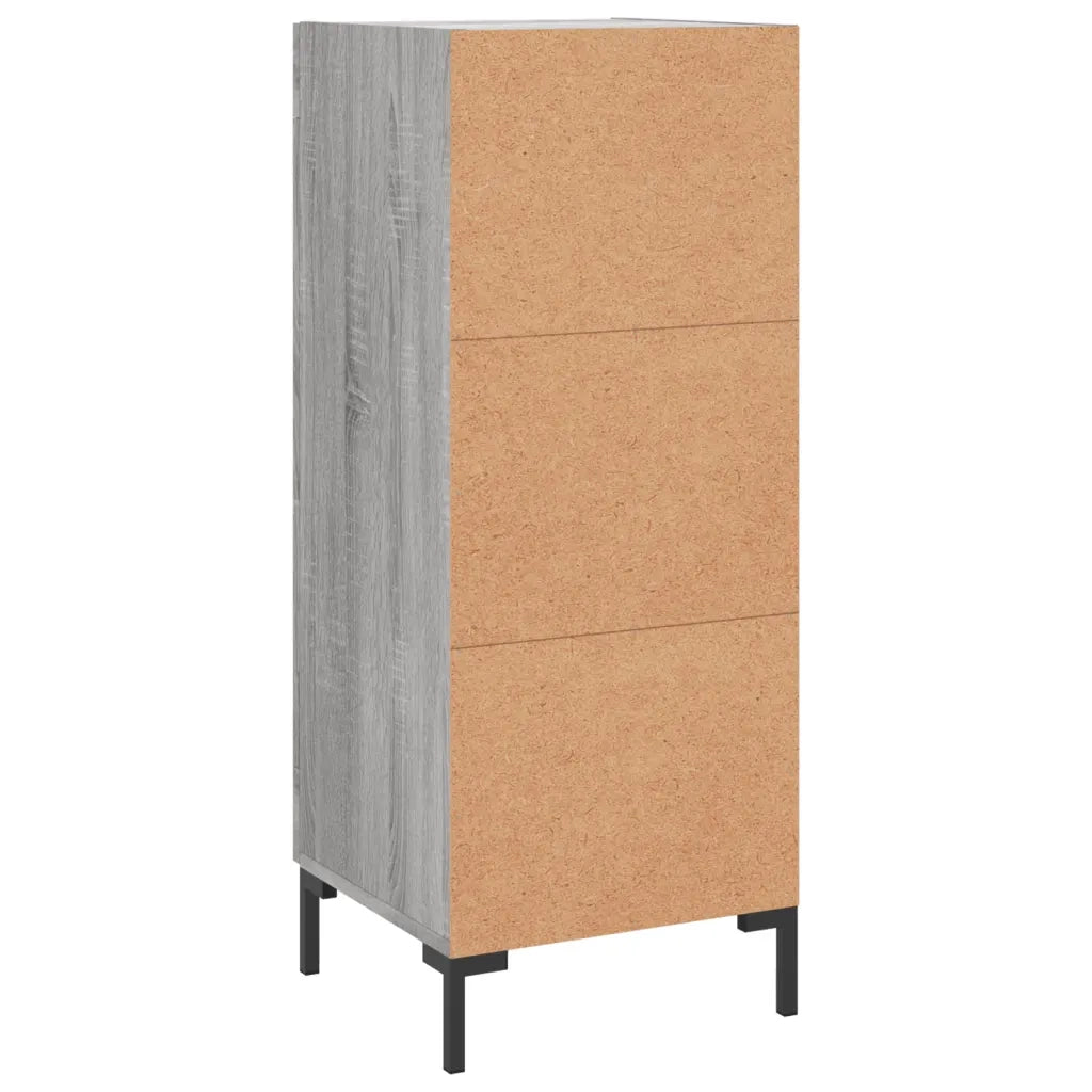 Credenza | Madia | Buffet da pranzo | Armadio da pranzo Grigio Sonoma 34,5x34x90 cm in Legno Multistrato