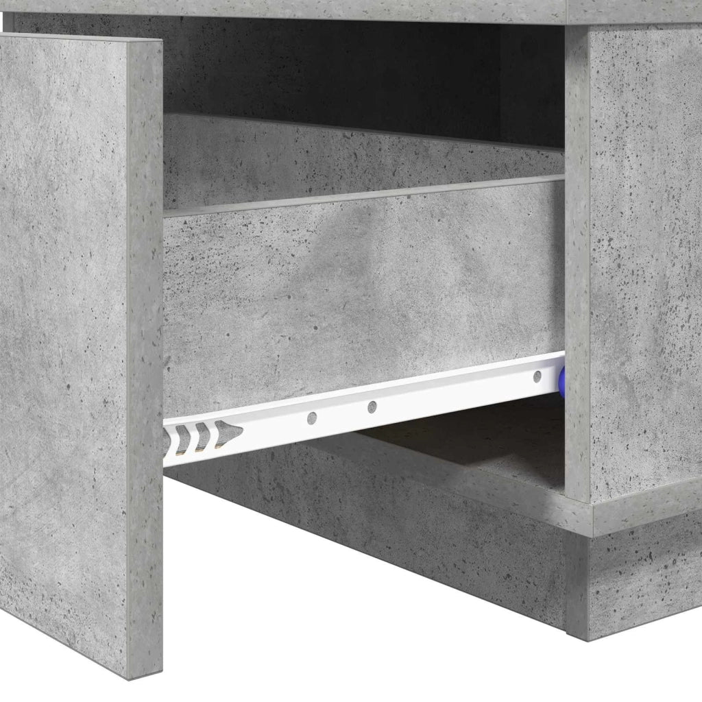 Tavolino da salotto con cassetto Grigio cemento 95 x 55 x 31 cm 8000183